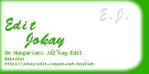 edit jokay business card